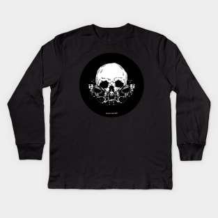 Moth and Skull Kids Long Sleeve T-Shirt